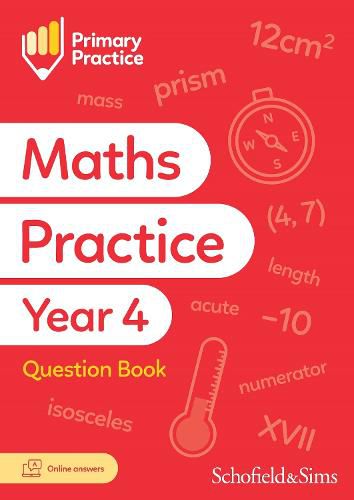 Cover image for Primary Practice Maths Year 4 Question Book, Ages 8-9