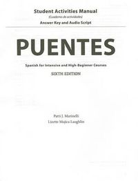 Cover image for SAM Answer Key & Audioscript for Marinelli/Laughlin's Puentes, 6th