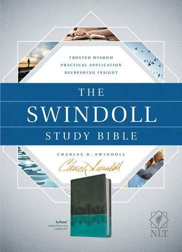 NLT Swindoll Study Bible Brown/Teal/Blue, The