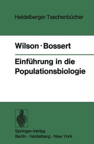 Cover image for Einfuhrung in Die Populationsbiologie