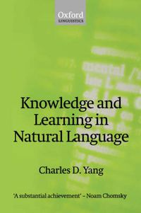 Cover image for Knowledge and Learning in Natural Language