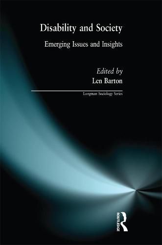 Cover image for Disability and Society: Emerging Issues and Insights