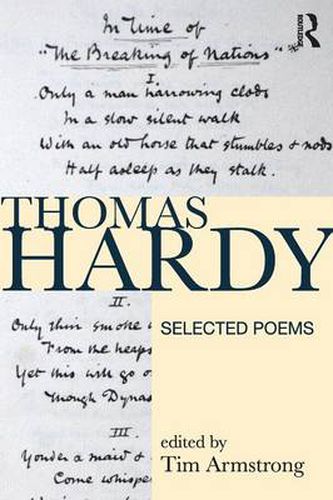 Cover image for Thomas Hardy: Selected Poems