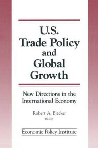 Cover image for Trade Policy and Global Growth: New Directions in the International Economy: New Directions in the International Economy