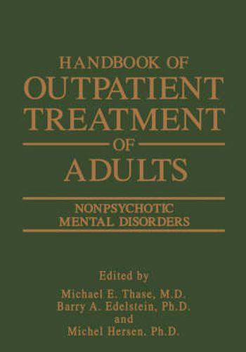 Handbook of Outpatient Treatment of Adults: Nonpsychotic Mental Disorders