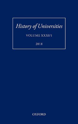 Cover image for History of Universities: Volume XXXI / 1