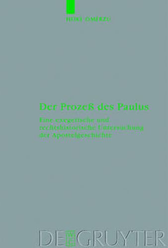 Cover image for Der Prozess des Paulus