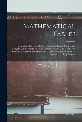 Cover image for Mathematical Tables