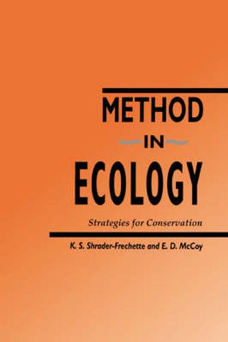 Cover image for Method in Ecology: Strategies for Conservation