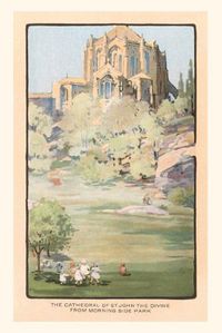 Cover image for Vintage Journal Painting of St. John the Divine Cathedral, New York City