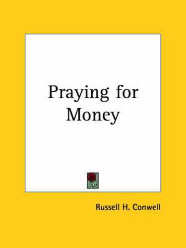 Cover image for Praying for Money (1921)