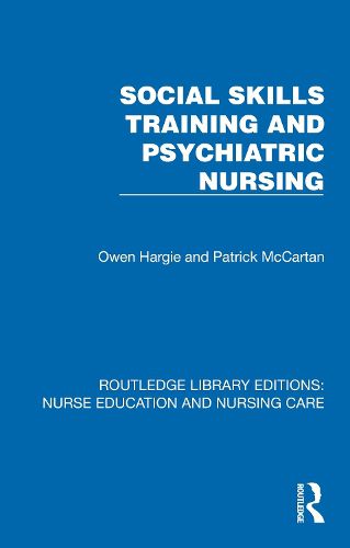 Cover image for Social Skills Training and Psychiatric Nursing