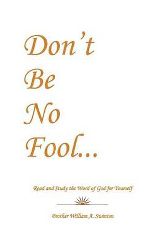 Cover image for Don't Be No Fool