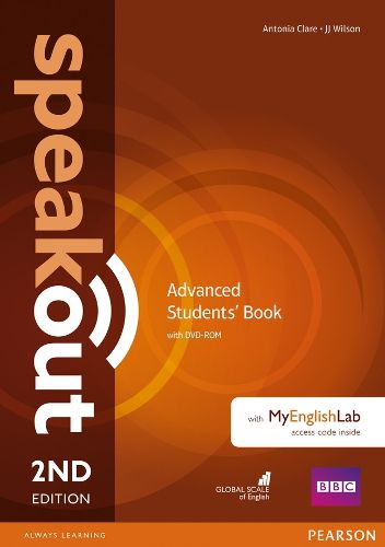 Cover image for Speakout Advanced 2nd Edition Students' Book with DVD-ROM and MyEnglishLab Access Code Pack