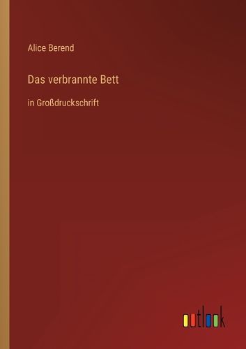 Cover image for Das verbrannte Bett