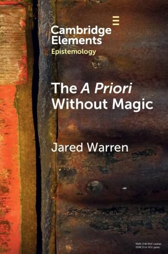 Cover image for The A Priori Without Magic