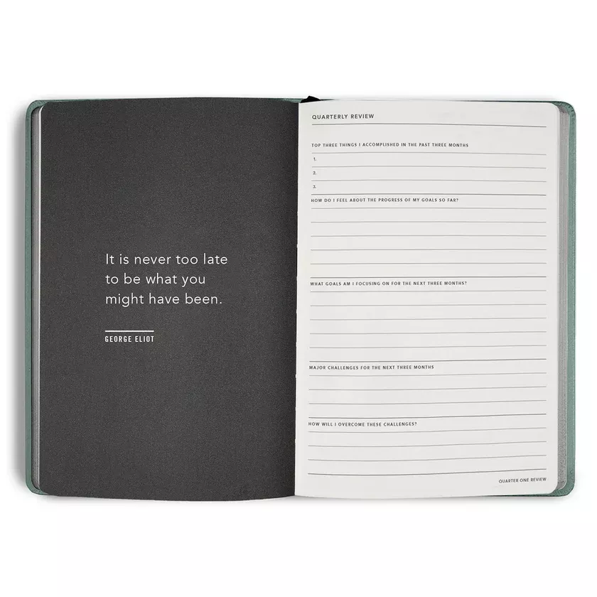 MiGoals 2026 Classic Diary - Weekly Notes - A5 Black