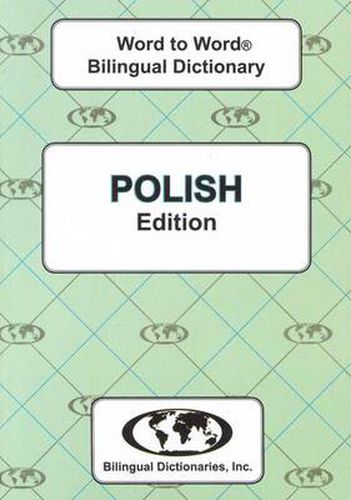 Cover image for English-Polish & Polish-English Word-to-Word Dictionary