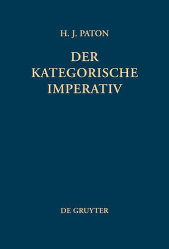 Cover image for Der kategorische Imperativ