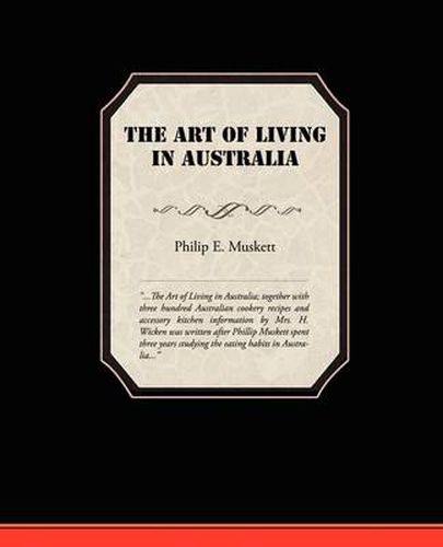 Cover image for The Art of Living in Australia