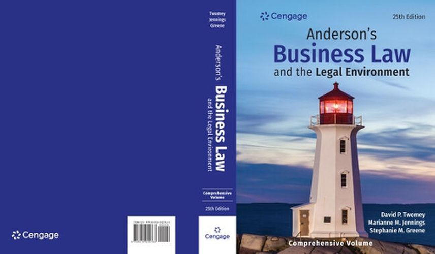 Cover image for Anderson's Business Law & The Legal Environment - Comprehensive Edition