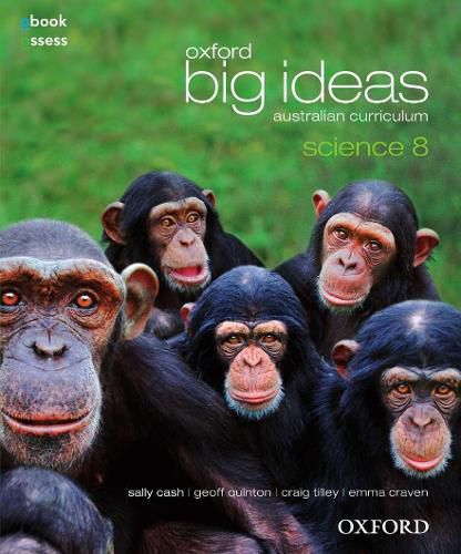 Cover image for Oxford Big Ideas Science 8 Australian Curriculum Student book + obook assess