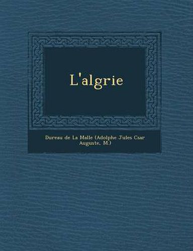 Cover image for L'Alg Rie
