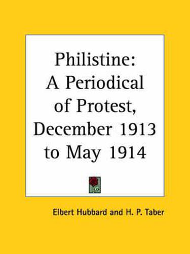 Cover image for Philistine: A Periodical of Protest Vol. 38 (1913)