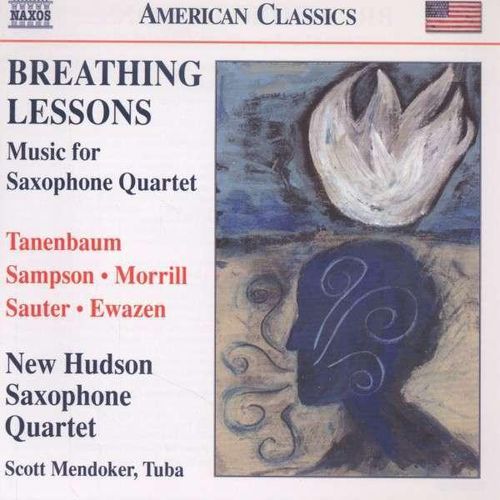 Cover image for Breathing Lessons Music For Saxophone Quartet