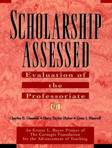 Scholarship Assessed: Evaluation of the Professori Professoriate (Paper Only): Evaluation of the Professoriate