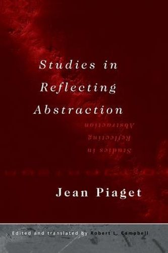 Cover image for Studies in Reflecting Abstraction