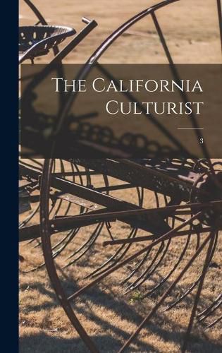Cover image for The California Culturist; 3