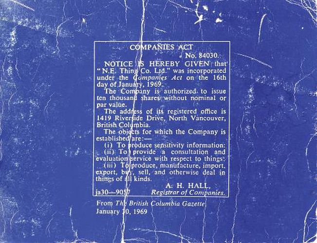 N.E. Thing Co.: Companies ACT (Volume 1)