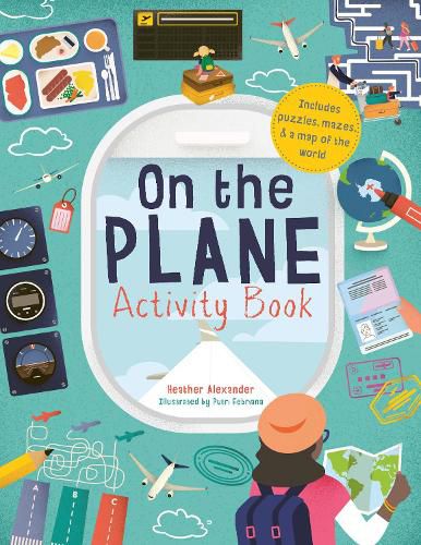 Cover image for On the Plane Activity Book: Includes Puzzles, Mazes, Dot-To-Dots and Drawing Activities