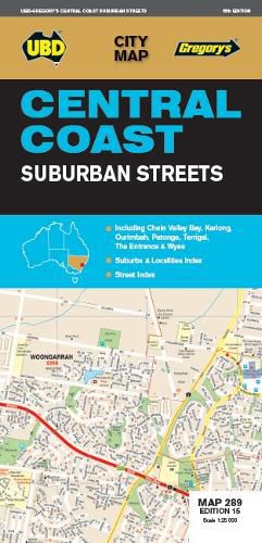 Central Coast NSW Suburban Streets Map 289 15th ed