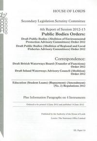 Cover image for 4th Report of Session 2012-13