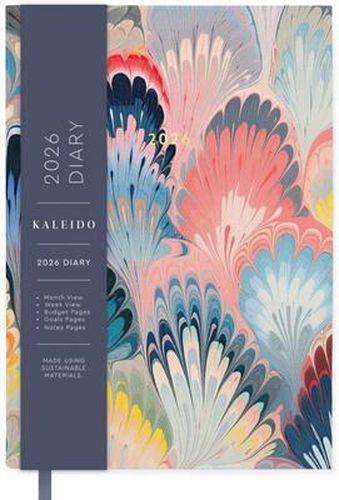 Cover image for Kaleido Scalloped Marble A5 Diary 2026
