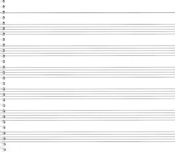 Cover image for Passantino Music Papers: No. 73, 6 Stave (Wide)