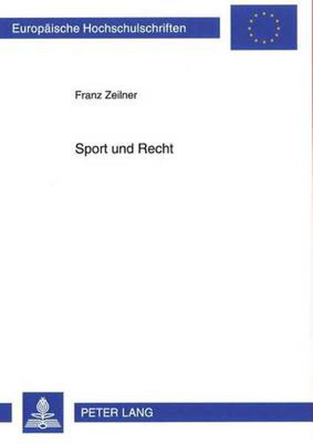 Cover image for Sport Und Recht