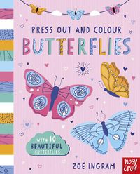 Cover image for Press Out and Colour: Butterflies