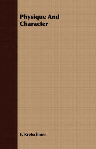 Cover image for Physique and Character