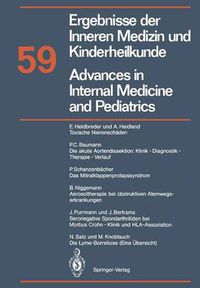 Cover image for Advances in Internal Medicine and Pediatrics / Ergebnisse Der Inneren Medizin Und Kinderheilkunde: Neue Folge