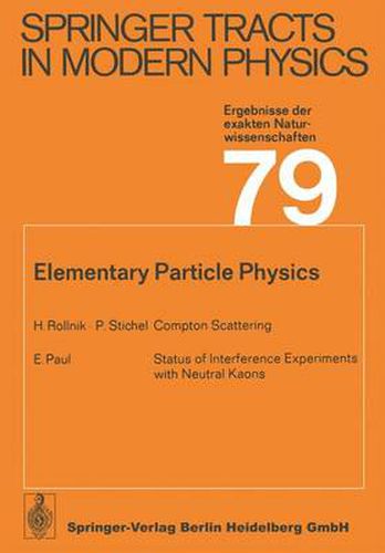 Cover image for Elementary Particle Physics