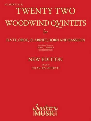 Cover image for 22 Woodwind Quintets: Woodwind Quintet