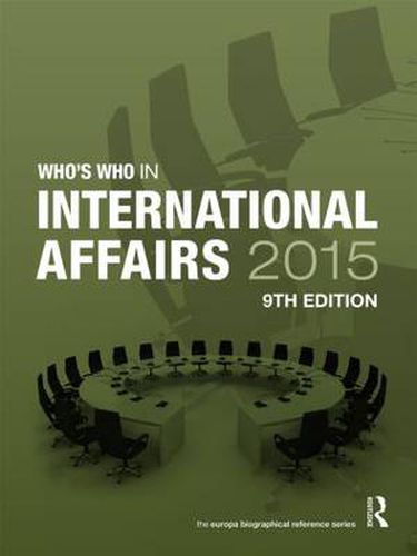 Cover image for Who's Who in International Affairs 2015