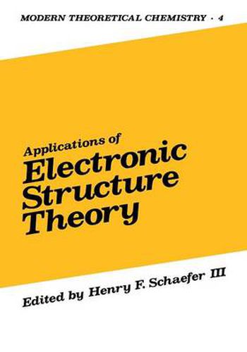 Cover image for Applications of Electronic Structure Theory