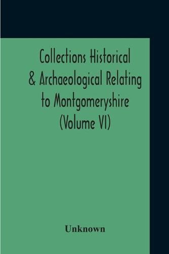 Cover image for Collections Historical & Archaeological Relating To Montgomeryshire (Volume VI)