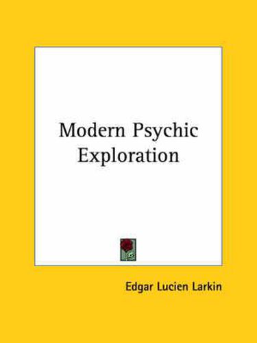 Cover image for Modern Psychic Exploration