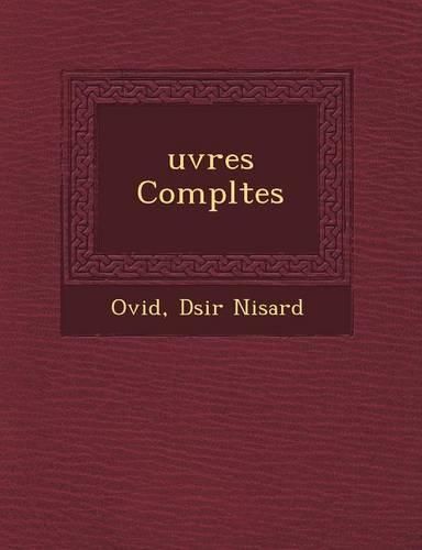 Cover image for Uvres Completes