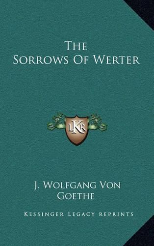 Cover image for The Sorrows of Werter